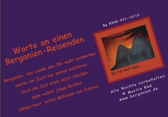 Worte an einen Berganien-Reisenden (Gedicht); Klicken Sie hier f&uuml;r n&auml;chsten Comic-Teil!