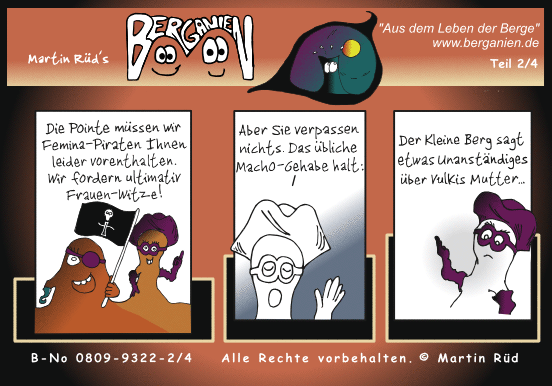 Femina-Piraten schlagen erneut zu; Klicken Sie hier f&uuml;r n&auml;chsten Comic-Teil!